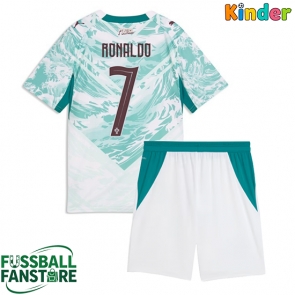 Portugal Cristiano Ronaldo #7 Replik Auswärtstrikot Kinder WM 2026 Kurzarm (+ Kurze Hosen)